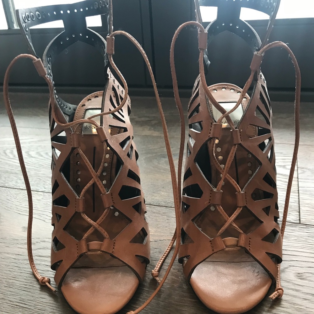 Dolce Vita laced cut out heels